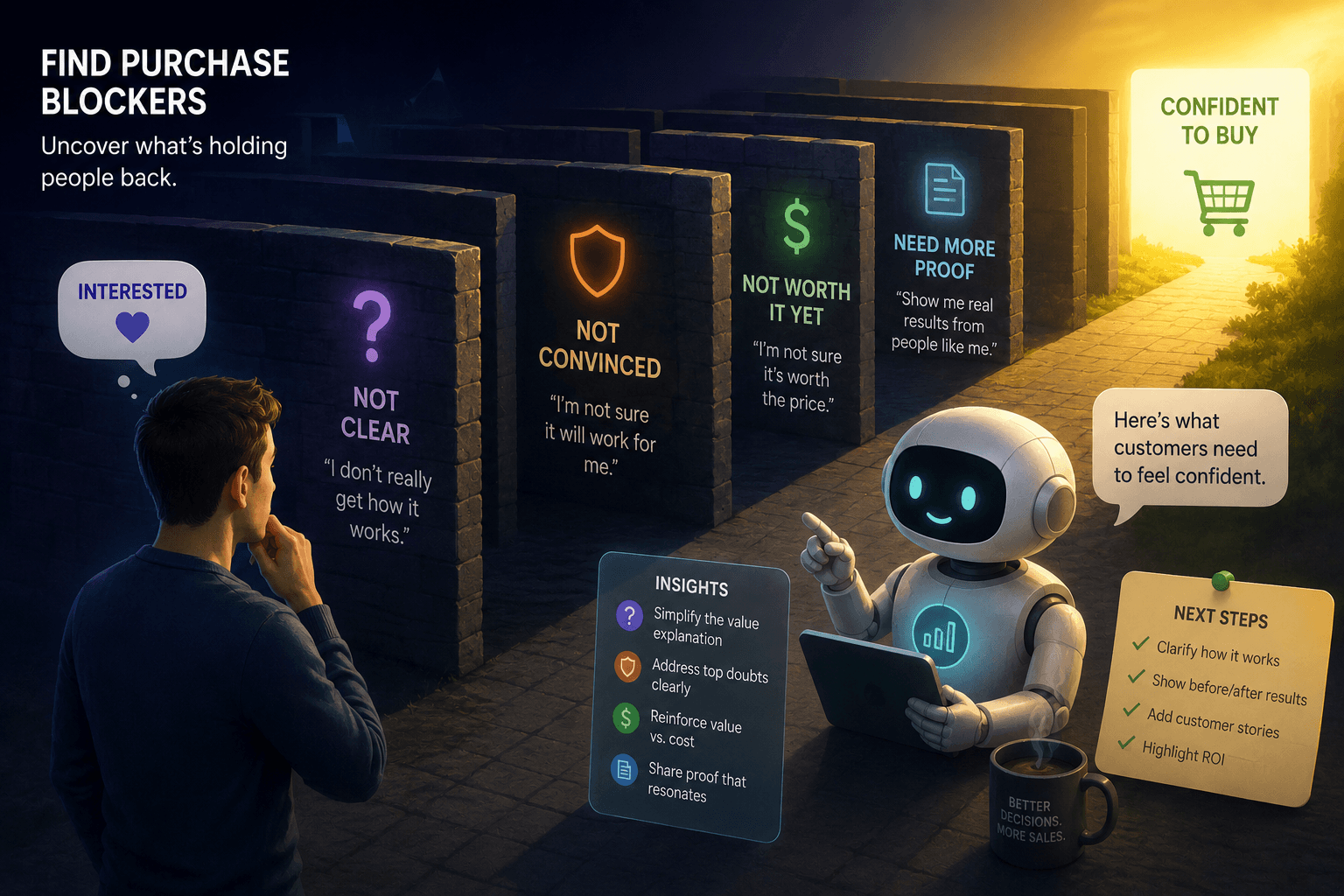Find purchase blockers